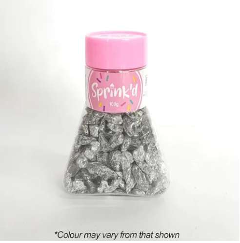 Sprink'd Geode Rock Sugar - Silver - Click Image to Close